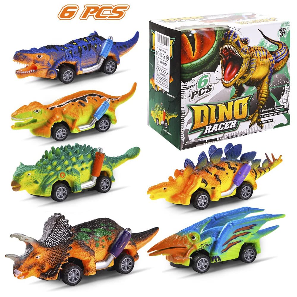 PATPAT Kids Dinosaur Toys Pull Back Cars, 6PCS Dinosaur Toys for 2 3 4 5 Year Old Boys Girls, Boy Toys for 3-5 Years Old, Dinosaur Car Toy Set, Kids Christmas Birthday Gifts (Multicolor) PATPAT Kids Dinosaur Toys Pull Back Cars, 6PCS Dinosaur Toys for 2 3 4 5 Year Old Boys Girls, Boy Toys for 3-5 Years Old, Dinosaur Car Toy Set, Kids Christmas Birthday Gifts (Multicolor)